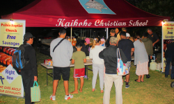 Sizzling sausages for Jesus Image