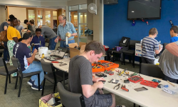 Eastview Electronic Junk Project steps in Image