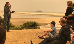 In the face of bush fire Image